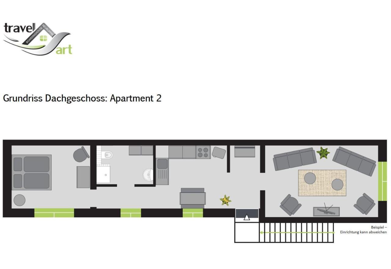 Travel Art Boardinghouse Aparthotel Нойрупин Екстериор снимка